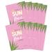 FACETORY Sun Bae Soothing Sheet Mask with Aloe Vera - Soft Sheet Mask For All Skin Types - Soothing Sun Care Calming and Hydrating Face Mask (Pack of 10)