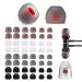 48 pieces silicone earplugs replacement headphone tip earplugs S/m/l 3 sizes headphone accessories in-ear replacement cushions with storage bag