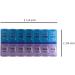 2 Pack Weekly Pill Organizer - Large 7 Morning & Evening Compartments for Medications & Supplements - Easy Access | International Shipping - Buy Online on GoSupps.com