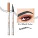 Eyebrow Pencil Waterproof Smudge-proof 3D Natural Makeup Eyebrow Pencil for Men Women Black - Buy Online on GoSupps.com