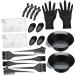 minkissy 2 Sets Hair Color Mixing Bowl Hair Mixing Spoon Diy Salon Tool Hair Tinting Tool Hair Blower Dryer Brush Beard Kits T Tool Hair Tinting Bowl and Brush Beard Cape Hair Dye Cloak - Buy Online on GoSupps.com