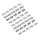 AMIUHOUN 40 Pieces DIY Metal 3D Nail Art Lace Decoration Mix Colours & Fashion Luxury Charm Jewellery Tool Bow - Buy Online on GoSupps.com