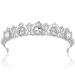 COCIDE Silver Tiara and Crown for Women Vintage Queen Crowns Crystal Headband Rhinestones Princess Tiaras Antique Hair Accessories for Bride Party Bridesmaids Bridal Prom Halloween Costume Cos-play
