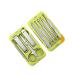 Manicure Set Mini Nail Clippers Set Suitable for Gifts Portable Nail Clippers Man and Woman 9 Pieces Green Manicure Nail Clippers Kit