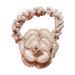 minkissy Hair Ring Camellia Hair Rope Flower Hair Band Bowknot Hair Pearl Ponytail Holder Crystal Bow Hair Band Hair Ties for Women Elastic Hair Bands Child Bracelet Girl Cotton Linen White