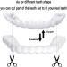 Instant Perfect Smile: Silicone Fake Teeth & Dentures for Upper/Lower - 1 Pair White Veneers for Men & Women - International Shipping - Buy Online on GoSupps.com