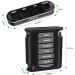 Collazoey 7-Day Pill Box Organizer | Travel-Friendly Medication & Vitamin Holder | Black French Model - Buy Online on GoSupps.com