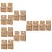 Housoutil 16 pcs Embroidered Makeup Manual Thread Microblading Eyebrows Ink Salon Eyebrow Pre Premium 7.5x4.5cmx8pcs Brownx8pcs
