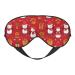 Xmas Gift Snowman Print Unisex Sleep Eye Mask Soft Comfort Eye Shade Cover for Travel/Yoga/Shift Work Black