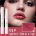 Moisturizing Solid Lipstick | Long Lasting Glossy Lip Balm | Vegan Sweet Cold Rose - Non-Sticky Plumping Makeup - Buy Online on GoSupps.com