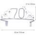 Frcolor Happy Birthday 70th Crystal Rhinestone Tiara Crown | Elegant 70th Birthday Party Accessory - Free International Shipping - Buy Online on GoSupps.com