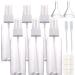 Spray bottles Mini travel sizes Fine fog. Refillable empty container of clear plastic sprays Set with funnel label Dropper Make-up cosmetic remover cleaning essential oils perfume 2 ounces