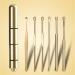 2 Set Stainless Steel Spiral Ear Pick Spoon Ear Wax Removal Cleaner Multifunction Portable Ear Pick Ear Care Beauty Tools (Color : Gold)