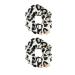 The Vintage Cosmetic Company Hair Scrunchies Lightweight Soft Microfibre Absorbs Moisture from Wet Hair Scrunchie Set for Women and Girls Leopard Print Design 2 Set