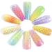 Mermaid Nail Foils Gradient Fish Scale Stickers - 10pcs - Buy Online on GoSupps.com