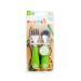 Munchkin Raise Fork and Spoon Set - 2 Pack Green | International Shipping Available - Buy Online on GoSupps.com