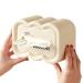 Wipes Dispenser Case Wet Wipes Box Holder Dispenser Case - Wall Mounted Wet Wipes Box with Lid Adhesive Rectangular Tissue Holder for Car Bathroom Bedroom cream color