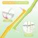 Ieron Tuft Toothbrush Set - 2 Pieces Pointed & Flat Soft Slim Design for Detail Cleaning | International Shipping - Buy Online on GoSupps.com