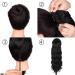Preference Extensions Black Cord Strain Long Wrapped Ponytail - Natural Art Hair Extensions for Women | 60cm Afro Braid Hair - 1B 92g - Buy Online on GoSupps.com