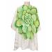 Green Succulent Barber Cape - Salon Hair Cutting Cape for Women Men Kids Adults Summer Tropical Vintage Botanical Herb Haircut Cape with Adjustable Elastic Neckline Hairdressing Stylist Accessories 1 piece 55x63 Inch Green