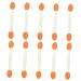 SOESFOUFU 100pcs Maquillaje Green Double Makeup Professional Latex Sided Smudger Plastic Tipped Eye Eyeliner 6.5x1.3cm Green