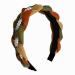 hodooly Pearl Headband for Girl Women  Vintage Tulle Knotted Wide Hair Band Non Slip Elastic Hair Hoop Headband Accessories for Women Girls Color 2