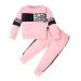 ZOEREA Baby Girl Clothes Set Long Sleeve Fashion Leopard Sweatshirt Tops + Harem Pants Infant Newborn Girls Spring Fall Outfits Sets 12-18 Months Pink