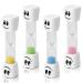 Teacherfav 2-minute toothbrush sandwatch for children set with 4 small blue yellow green and pink smiley hourly glasses toothbrush-Set of 4