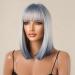 Shop Ombre Blonde Blue Bob Wig for Women - Shoulder Length Straight Art Hair Replacement - Daily Cosplay & Fashion - Buy Online on GoSupps.com