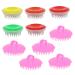 Tovinanna 10 pieces Shampoo brush head scrubbing brush silicone brush scalp massage clerk massage brush massage brushes scalp washer cleaning brush peeling brush