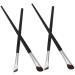 FOYTOKI 4 Pcs Contour Brush Angled Makeup Brush Eye Makeup Eyeliner Applicator Tool Brow Horse Hair