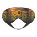 Yellow Sunflowers Unisex Elastic Adjustable Buckle Design Blackout Sleep Eye Mask for Home Travel Yoga Office Nap