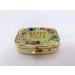 AmyZone Metal Pill Organizer - Travel Friendly Compact Pill Box for Vitamins & Supplements - Gold Happy Pills Case - Buy Online on GoSupps.com