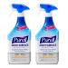 PURELL Multi Surface Disinfectant Spray, Citrus Scent, 28 fl oz Capped Bottle with Spray Trigger in Pack (Pack of 2) - 2844-02-ECCAL