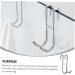 Alipis 1pc S-Hook Bird Feeder Hanger Plant Hangers Indoor S- Shaped Hook Double Door Hook Storage Bag Hook 12x6cm Silver - Buy Online on GoSupps.com