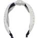 Topkids Accessories Studded Knot Alice Bands Adult Women Hair Accessories for Women Hair Bands for Women Thick Headband Womens Headbands Head Bands Adult Women Wide Headbands (White) - Buy Online on GoSupps.com