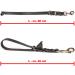 Premium Fat Leather Short Lead - 35 cm x 15 mm Chrome-Plated Leash in Cognac | International Shipping Available - Buy Online on GoSupps.com