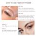 Long-lasting Waterproof Eyebrow Stamp Kit with 10 Stencils - Dark brown - Buy Online on GoSupps.com