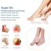 Silicone Heel Protectors 2 Pairs - Moisturizing Heel Socks for Pain Relief & Cracked Heels - Buy Online on GoSupps.com