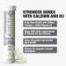 Fast&Up Calcium + Vitamin D3 Effervescent Tablets - Lime-Lemon Flavour - 600mg Calcium, 400IU Vitamin D3 - 20 Tablets - Buy Online on GoSupps.com