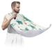 Tropical Flower Beard Bib Apron Beard Hair Catcher for Men Shaving Fathers Day Anniversary Christmas Gifts for Dad Husband Beard Bib with 2 Suction Cups