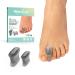 Welnove 12-pack gel-toe spreader-bale pad-toe spacers to straighten overlapping toes for men and women-transparently black black
