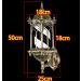 Barber Shop Pole Light Led Black White Stripes Illuminating Rotating Outdoor Waterproof Barber Shop Salon Sign Light Traditional Retro Waterproof Palace Wall Lamp - Buy Online on GoSupps.com