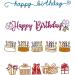 LANGFON Plastic Template Embossing Folders - 4 Patterns for Happy Birthday Card Making and DIY Crafts - Buy Online on GoSupps.com