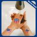 4th of July Temporary Tattoos for Women - 20 Waterproof Body Art Stickers for Independence Day - Buy Online on GoSupps.com