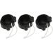 Face Scrubber Super Soft Fiber Bristles Ergonomic Handle 3 Pieces Double-Sided Silicone Facial Cleansing Brush for Daily Deep Pore Cleansing (Black) - Buy Online on GoSupps.com