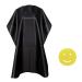 NOOA Waterproof Barber Cape - Haircut Cape for Men, Unisex Black Hair Cutting Cape with Adjustable Neck Size, 41.5 x 58 inches Hairdresser Cape for Hair Treatment - Cutting/Coloring/Perming 1 Pack(black)
