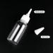 Trendbox 1oz Clear Plastic Bottles Applicator with Twist Top Cap BPA-Free - 6 Pack for Hair Oils and Liquids - Buy Online on GoSupps.com