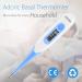 ADORIC Digital Waterproof Medical Thermometer - Fever Warning, Bright Blue White-Blue - Buy Online on GoSupps.com
