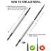 Professional Micro 1.5mm Tip Eyebrow Pencil with Spoolie Brush - 4Pcs Dual-Ended Kit for Longwearing Waterproof Black Eyebrow Makeup - Buy Online on GoSupps.com